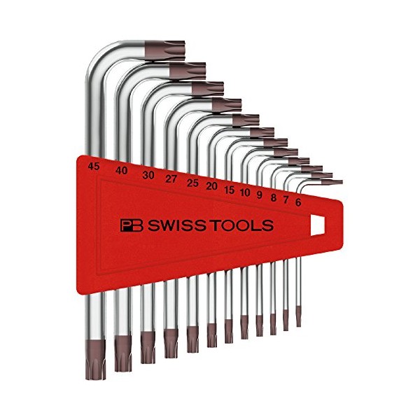 PB Swiss Tools PB-410.H6-45 Short Torx Key L-wrench Set (T6-T45)