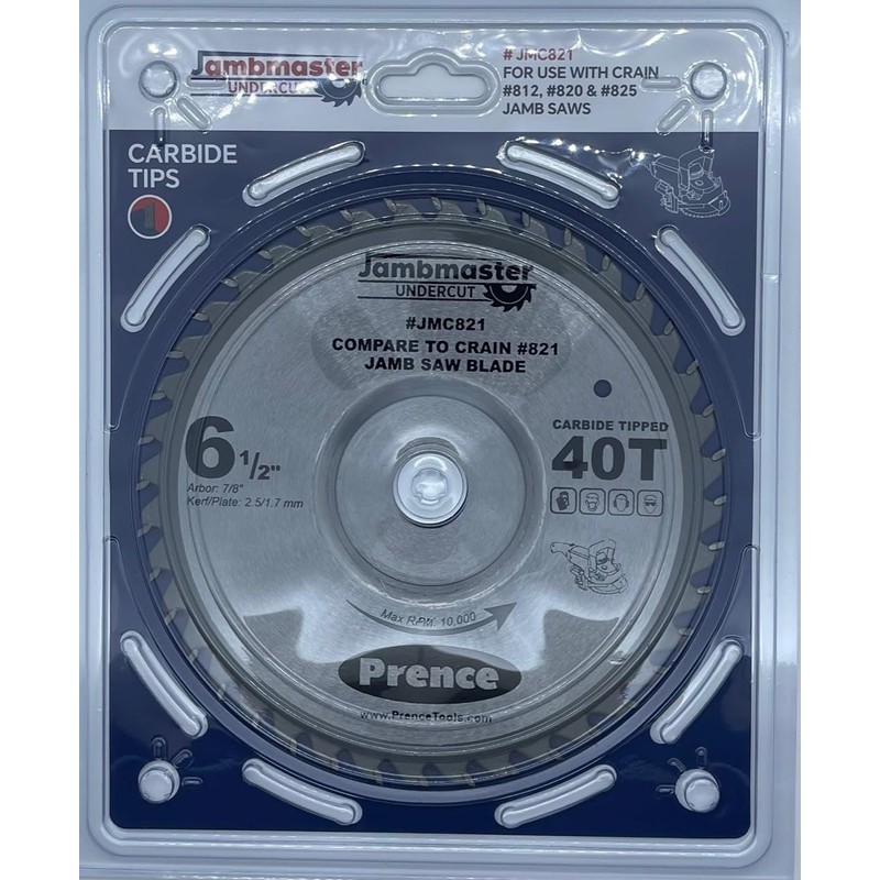 Jambmaster JMC821 Replacement Undercut Jamb Saw Blade Comparable to Crain