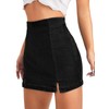 Floerns Women's Casual Split Hem High Waist Denim Skorts Skirt