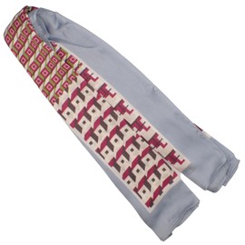 Topkids Accessories Imitation Silk Scarf, Scarves for Women & Children Plain & Patterned Head Scarf, Neckerchief, Faux Silk Squares for Ladies & Men, Sleep Bandana (Abstract-Light Blue & Pink)