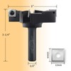 CNC Spoilboard Surfacing Router Bit, 1/2" Shank 3" Cutting Diameter,