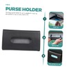 FUNOMOCYA 2pcs PU Leather Car Visor Tissue Holder Stylish Sun