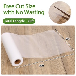 Moretoes Vacuum Sealer Bags, 6 Rolls 8" x 20' Food Vac Bags for Food Storage Saver, Commercial Grade Bag Rolls, BPA Free, Customized Size Bag for Sous Vide Cooking or Meal Prep