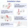 Pack of 4 Clamp Support Mounting Brackets Roller Blind Pleated