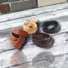Leather strips of 30 mm, Cognac