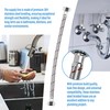 4 Pack 1/2" x 1/2" FIP Flexible Faucet Supply Lines,