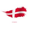 2 x Sticker Flag Denmark Airbrush 8 x 5 cm