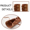 20 Pcs Leather Walking Stick Grip Kit, Leather Handlebar Grips