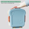 SAYAPE Kids Bento Lunch Box - Toast-Shaped 4-Compartment Lunchable Food