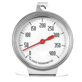 Oven Thermometer, 0 ~ 400 °C Oven Thermometer, Oven Thermometer for Oven, Oven Thermometer, Indoor, Meat Thermometer, Oven, Baking Thermometer with Large Dial for Baking, BBQ and Cooking