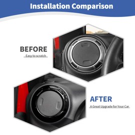 RT-TCZ for Jeep JK Air AC Vents Cover Trim Rings Black for Jeep Wrangler JK JKU 2011-2017 Black Interior Accessories 4pcs