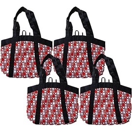 Planet E Reusable Large Stylish Fashion Grocery Shopping Bags (4 Bags)