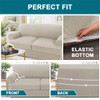 Turquoize 3 Piece T Cushion Sofa Slipcovers Stretch Couch Cover