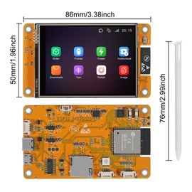 2pcs ESP32 Touchscreen 2.8inch TFT LCD Display ESP-WROOM-32 ILI9341 Resistive Touch Module ESP32-2432S028R Bluetooth WiFi Dual Core Development Board 240 * 320 for Arduino (2.8 Inch)