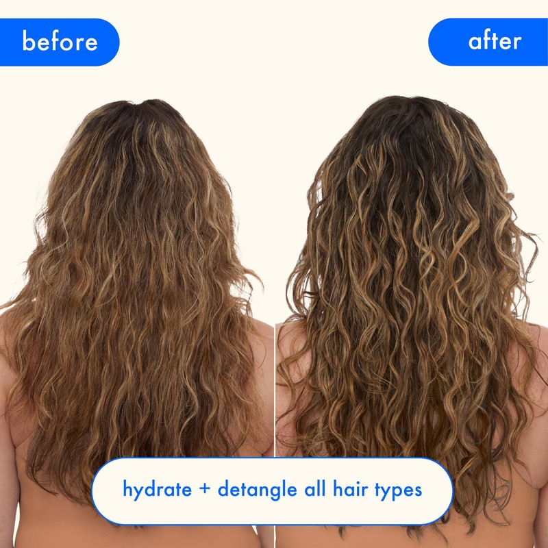 amika Hydro Rush Intense Moisture Leave-In Conditioner with Hyaluronic Acid,