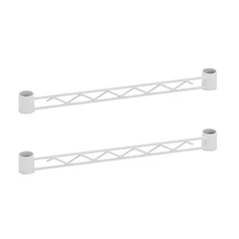 BA114W Basic Series Hanger Rail for 13.8 inches (350 mm), White (Pack of 2)