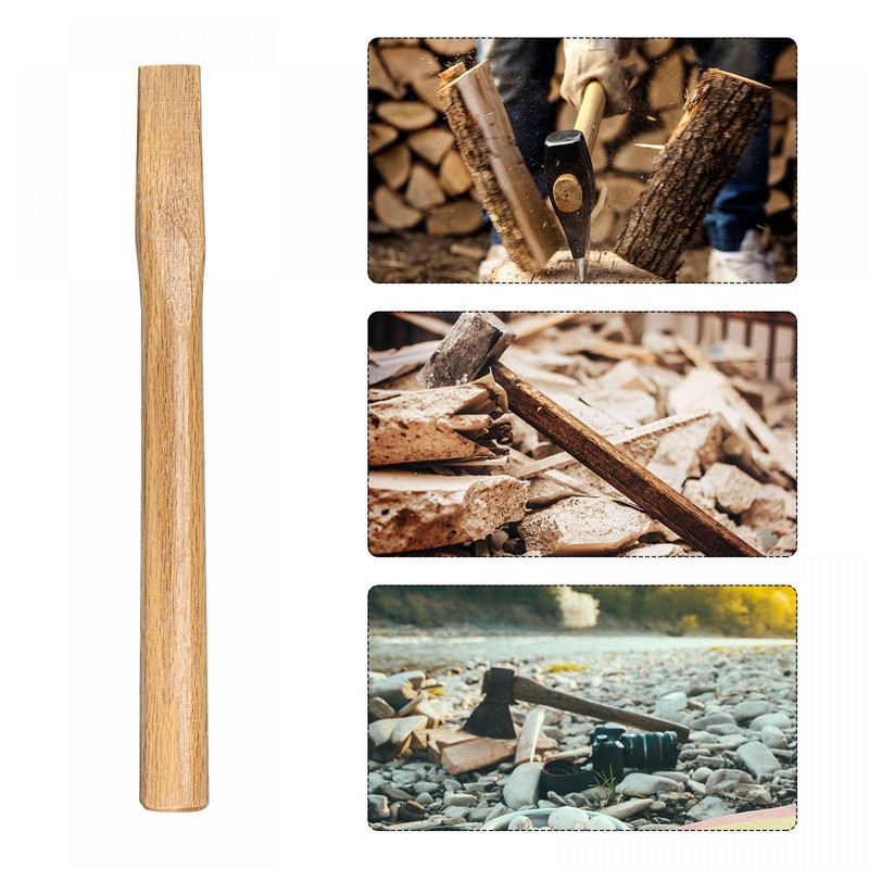 sourcing map 14 Inch Wood Replacement Handle Curved Replaceable Handle