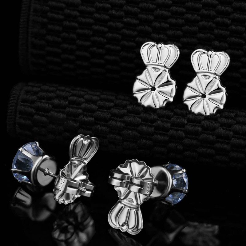 Kmeosch Anti-Droop Earring Backs - Support Backs for Heavy Earrings