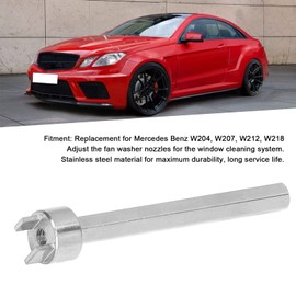 Akozon 4 mm/6 mm Slots Windscreen Washer Nozzle Adjustment Tool Stainless Steel Replacement for W204 W207 W212 W218