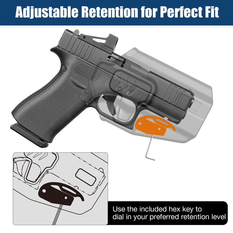 GUN & FLOWER OWB Holster for Glock 43 / 43X