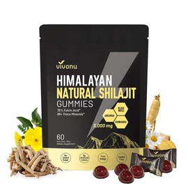 VivoNU Himalayan Shilajit Gummies | With Ashwagandha, Gokshura & other herbs | No added sugar | 60 Gummies:_Pack of 1