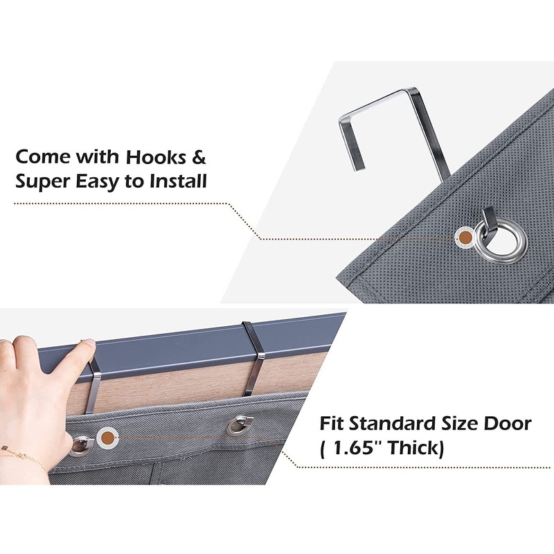 ANIZER Over The Narrow Door Shoe Organizer Hanging 6 Large