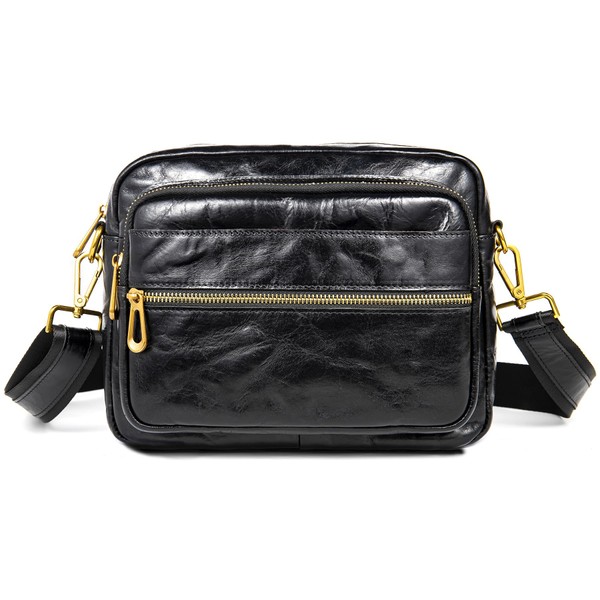 Genuine Leather Messenger Bag for Men Real Leather Shoulder Bags