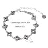 YUNCHUANG Girls Vintage Distressed Four Leaf Clover Bracelet