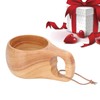 200ml Single Hole Wooden Cup with Hanging Buckle Milk Coffee