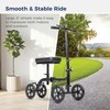 Drive Medical Steerable Folding Knee Scooter & Leg Scooter, Black