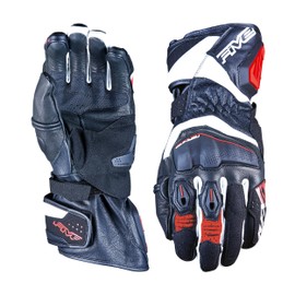 Five 830001 Racing Motorcycle Gloves, RFX4 Evo, Sports Gloves, Versatile, Road and Slope, Black, White, Red, M