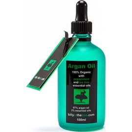 Pure Argan Oil with Peppermint and Tea Tree Essential Oils.100% Organic. 100ml. for Face, Body, Hair.**G