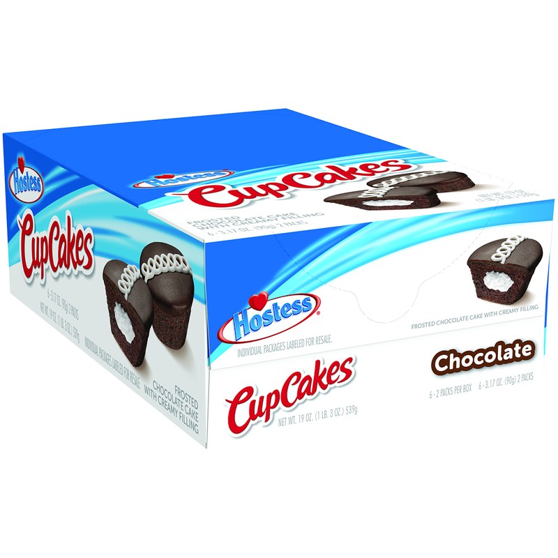 Hostess Chocolate CupCakes Single Serve, 2 count, 3.17 oz