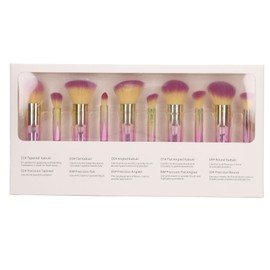 10PCS Travel Makeup Brushes Detachable Handle Powder Brush Set for Eyebrow Eyeshadow Concealer