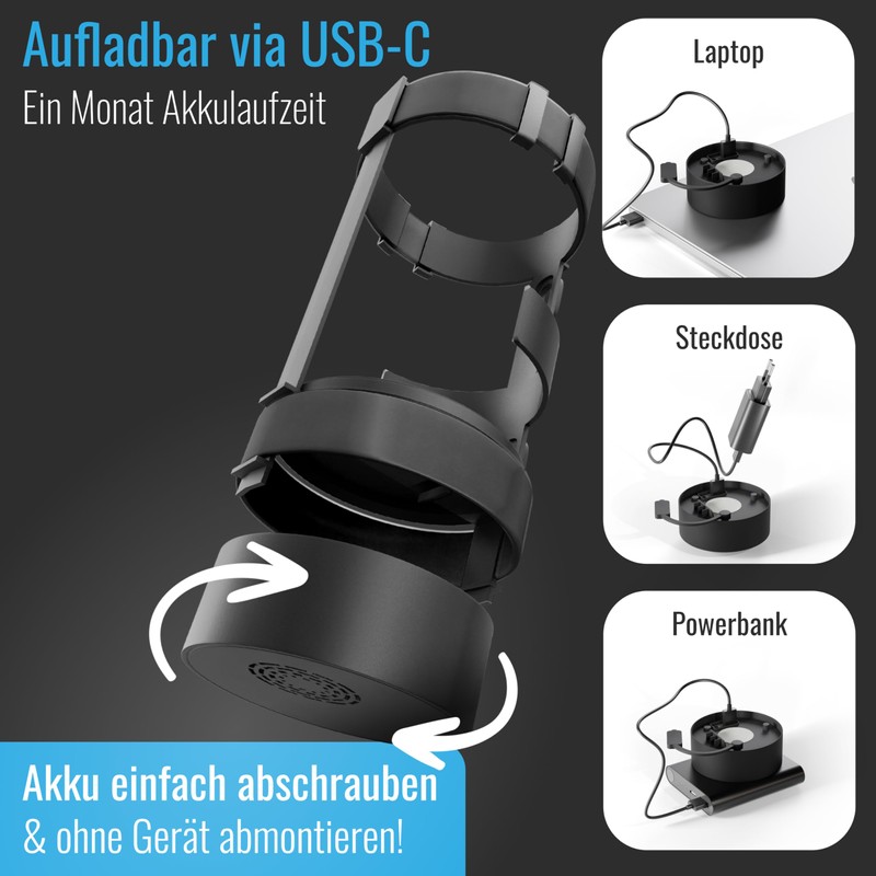 Parkwächter B1 Bicycle Bottle Holder with Alarm, AirTag Bottle Holder,