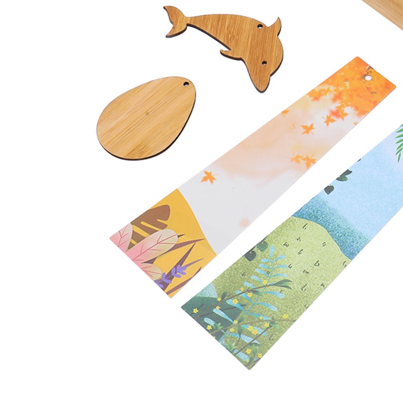Bamboo Wind Chimes Metal Waterproof Japanese Chord Windchime Windbell for