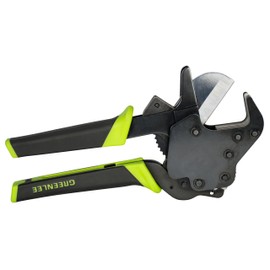 Greenlee 864QR Conduit Quick Release Ratcheting Pvc Cutter, Black and Green