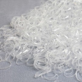 1000pcs Transparent Mini Elastic Hair Bands, No Crease Ponytail Holders for Kids Girls, No Damage, No Hurt, Soft & Durable