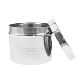 Hergom Premium Frasco Torundero de Acero Inoxidable, Porta Torundas Médico Reutilizable, Utensilio Clínico para Limpieza y Cuidado de Heridas