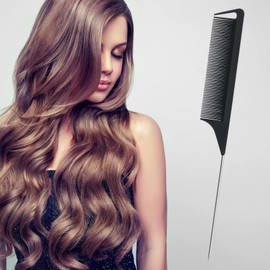 3Pcs Teasing Brush Set, Windspeed Teasing Hair Brush for Teasing Fluffy Hair/Double Sided Edge Brush for Hair Grooming/Pin Tail Comb, Portable Hair Styling Tools for Women Hair Care (Black)