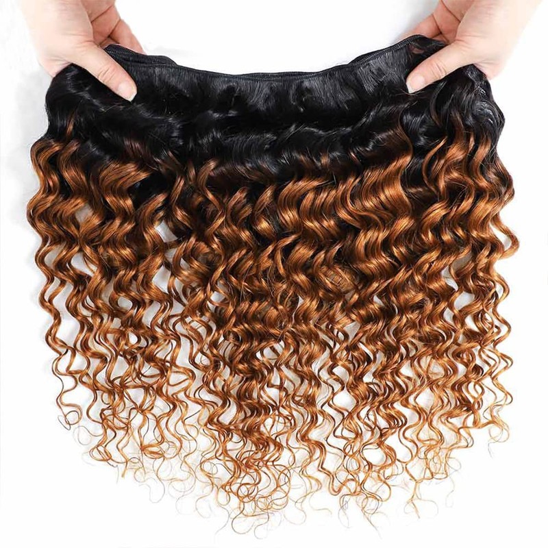 lorauroga 3LO 1B30 Deep Human Hair 3 Bundle 18 20
