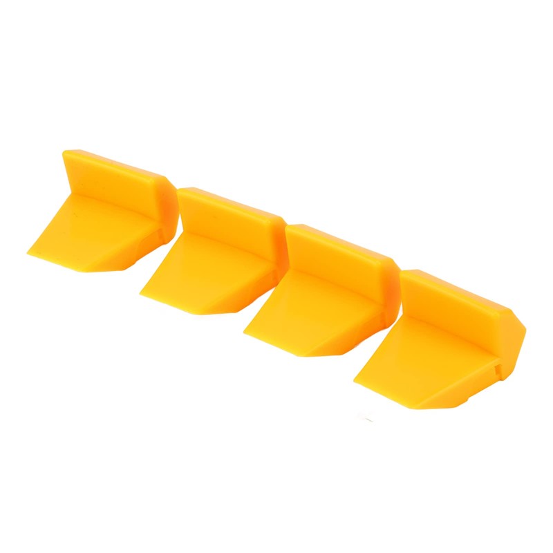 Aramox 4Pcs Tyre Changer Clamping Jaw Protector Plastic Yellow Inserts
