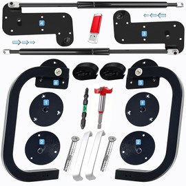 Tlongxia (Horizontal,Queen/Short Queen Create A Luxurious Bed Easy Murphy Bed Hardware Kit, Hover in Mid Air Hydraulic Rod Gas Spring System Folding Wall Bed Hidden on The Wall