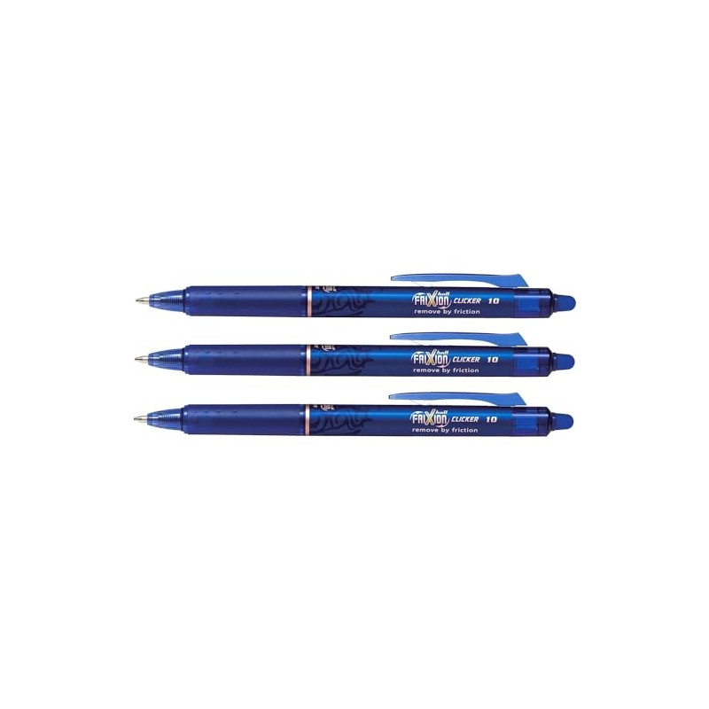 PILOT Frixion Clicker 1.0 Set of 3 Blue
