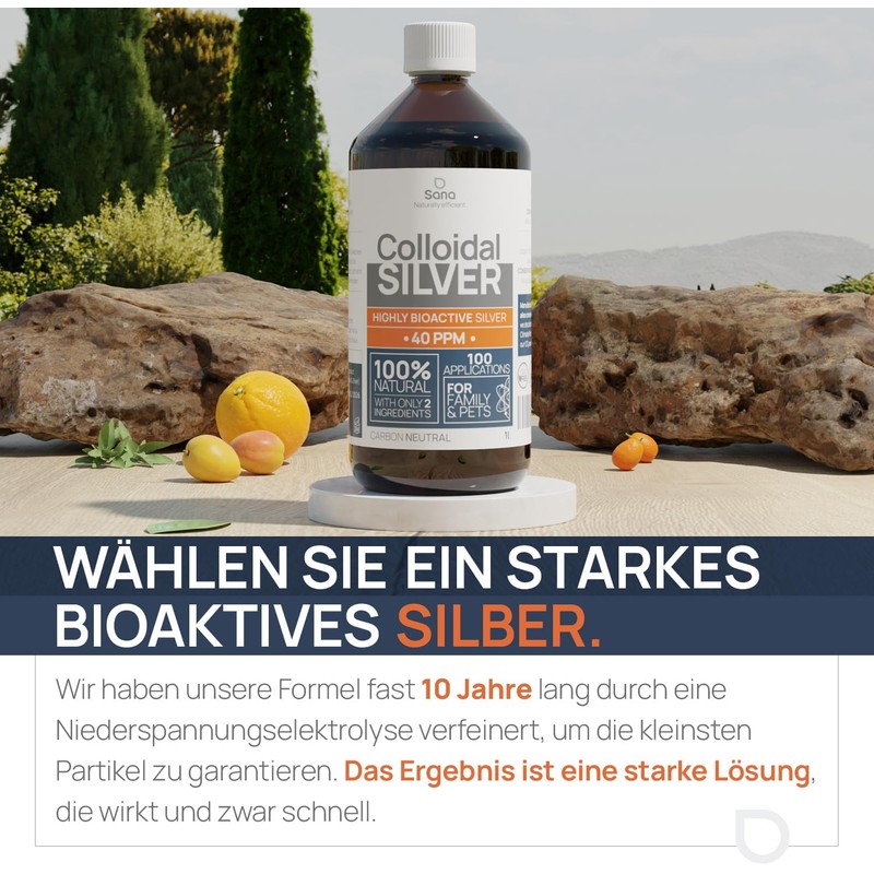 Colloidal Silver 40 PPM – 500ml | Premium Silver Water