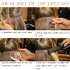 Silk-co 20" Tape in Real Human Hair Extensions #60 Platinum