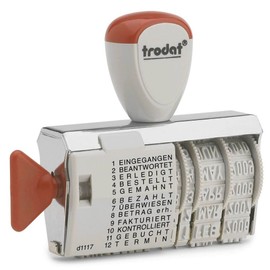 Trodat Classic Line 1117Â Stamp with Date Adjustable