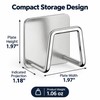 Stainless Steel Sponge Holder for Kitchen Sink – No-Drill Adhesive