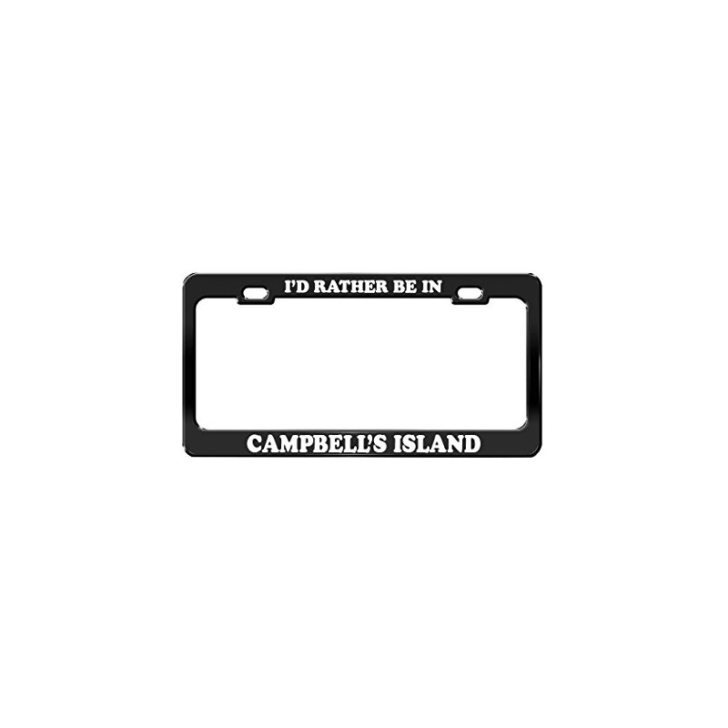 I'D RATHER BE IN CAMPBELL'S ISLAND Illinois Island Black License