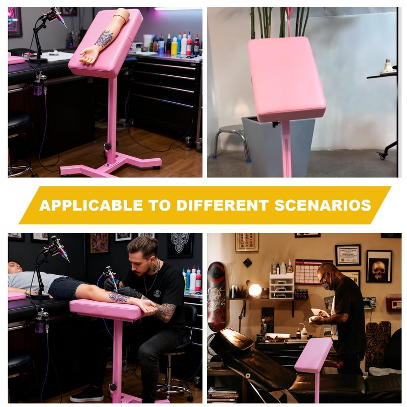 Ruicoo Tattoo Arm Rest Pro - Heavy-Duty 4-Corner Base w/